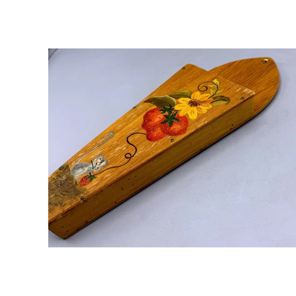 Johnson Handmade Knives Vintage 3pc Set Carbon Steel Wood Folk Art Scabbard